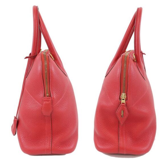 Hermes Bolide 31 Rouge Casac Taurillon Clemence Gold Hardware - Picture 4 of 10